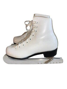 Vtg RIEDELL Red Wing Ice Skates Youth Girls Sz 12.5 Model 101 Figure Skating
